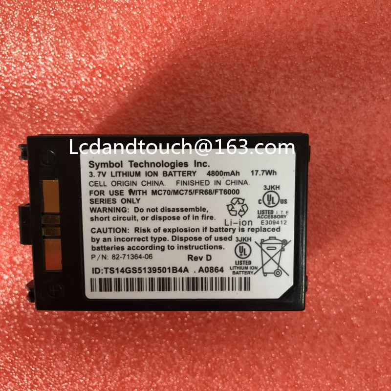 Original pour Motorola zebre symbole MC70 MC7090 MC75 MC75A MC75A6 MC75A8 MC7596 batterie de grande capacité 4800 mAh 82-71364-06