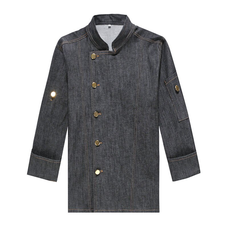 Uniformes de Chef Jean, vêtements de cuisine pour hommes et femmes, style: Gris / XL