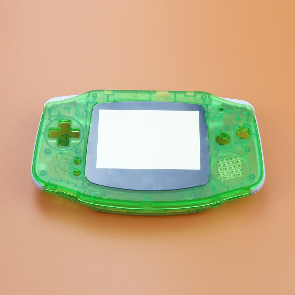 Full set housing shell cover case w/conductive rubber pad buttons+Screen Lens Protector for GameBoy Advance for GBA console: H