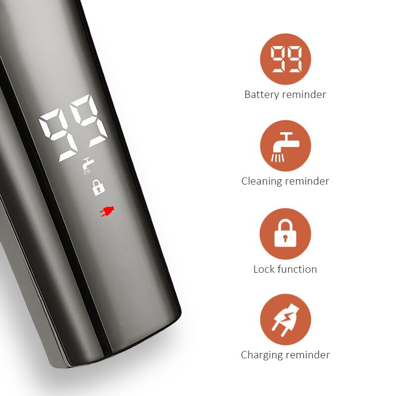 Kemei Profissional Tondeuse Cordless Tondeuse Mannen Baard Trimmer Geluidsarme Scheerapparaat