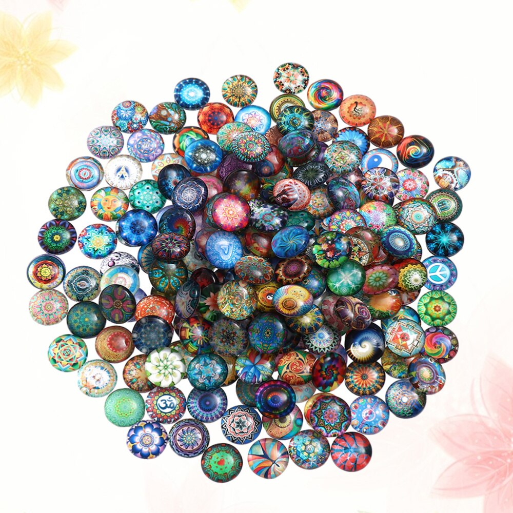 200 stücke 12mm gemischt Runde Mosaik Fliesen für Handwerk Glas Mosaik Liefert für Schmuck Machen: Ursprünglich Titel