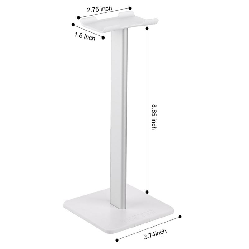 Hörlurshållare i aluminium hörlurar headsethängare hörlurar skrivbord display stativ hylla fäste hängare stödfäste