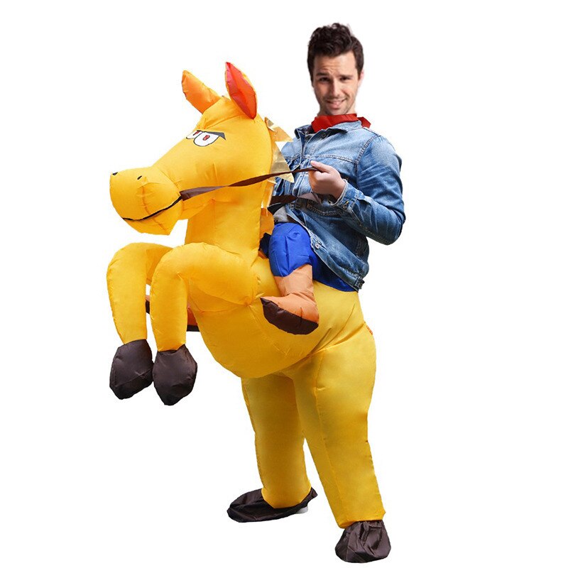 Opblaasbare Koe Mascotte Kostuum Grappige Maken Opgeblazen Kostuum Volwassenen Halloween Party Cosplay Pak Kind Opblaasbare Kostuum: style 4