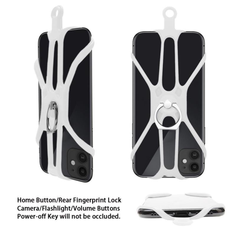 Universal Lanyard For Phone Silicone Sport Strap Neck Hanging Rope Sling Chain Mobile Phone Lanyard Case With Holder Dual Use