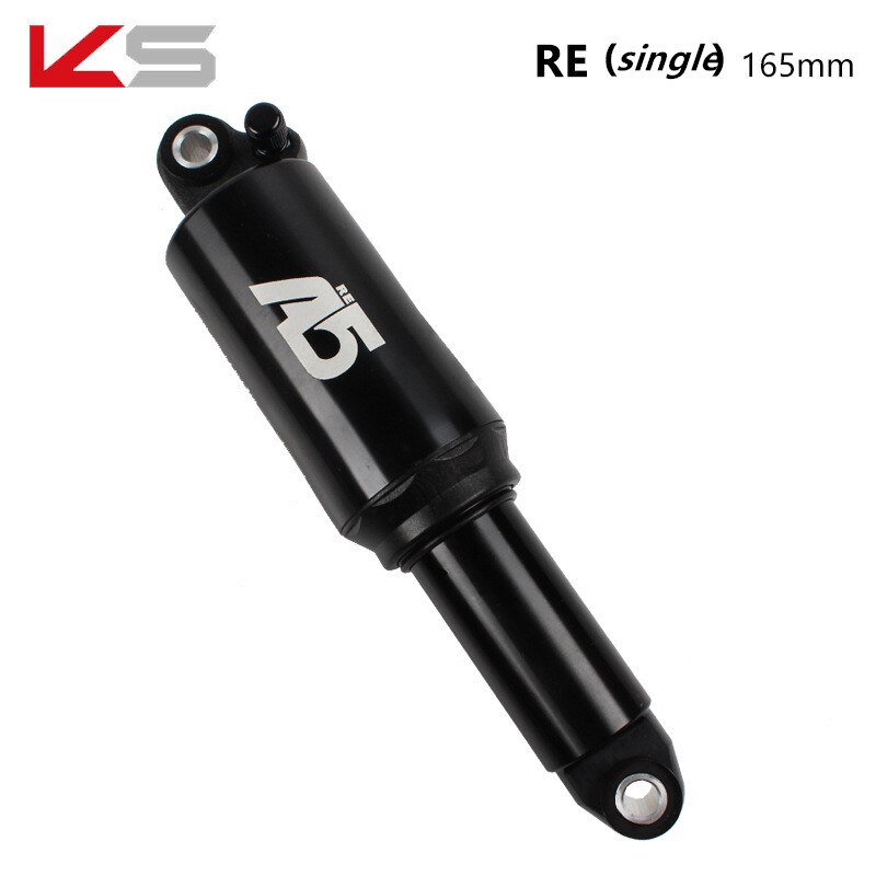 KS A5-RR1 Góra rower powietrze tylny amortyzator podwójny/pojedynczy powietrze Chambe 125/150/165/190mm miękki regulowany tylny amortyzator: 165mm pojedynczy