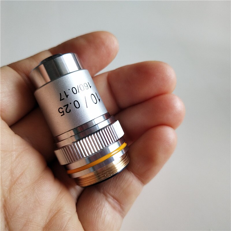 10X 195 Tube 160 Biomicroscope System Achromatic Lab Laboratory Education Bio-Microscope Biological Microscope Objective Lens