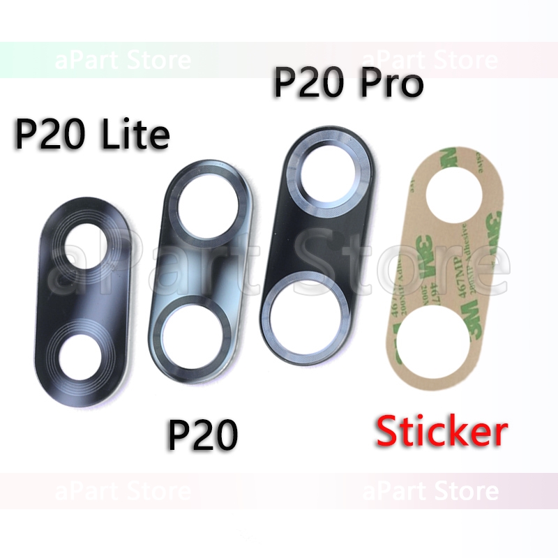 Kamera Glas Für Huawei P20 Lite Plus Original Hinten Zurück Kamera Objektiv Glas Für Gehäuse mit Aufkleber Adhesive