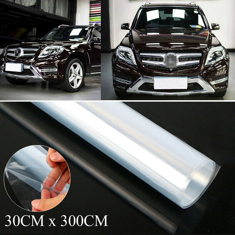 Car Clear Transparent Paint Protection Vinyl Film Wrap Scratch Shield 300*30cm