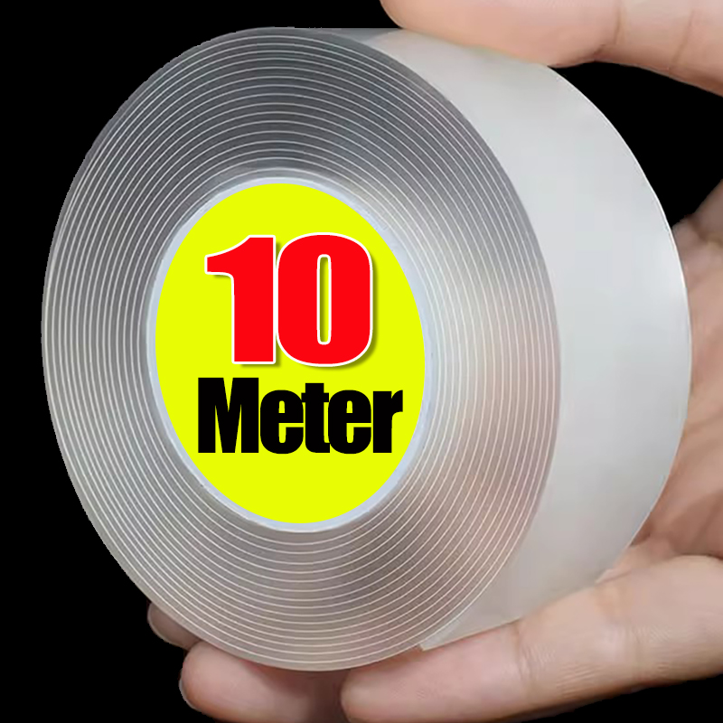 Double Sided Nano Tape Self Adhesive Transparent Waterproof Stickers Traceless Glue Water Seal Gap Strips Strong Sticky Tapes