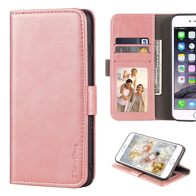 Funda con tapa para Huawei P8 Max, funda de negocios de cuero de lujo con imán, billetera, funda para teléfono Huawei P8 Max: Rose gold