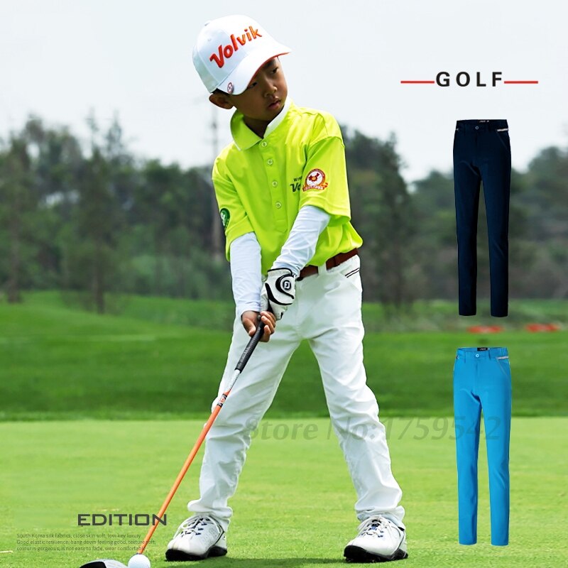 Nouveaux vêtements de Golf pantalons pour enfants vêtements de Golf pantalons pour garçons été confort respirant bonne taille élastique pour les jeunes
