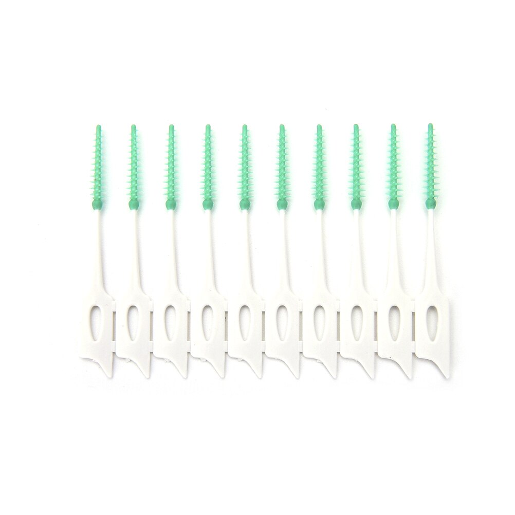 Interdentale børstehakker tandhygiejneinstrumenter blød gummi elasticitet tandstikker tænder stick escova dental 20 stk/sæt