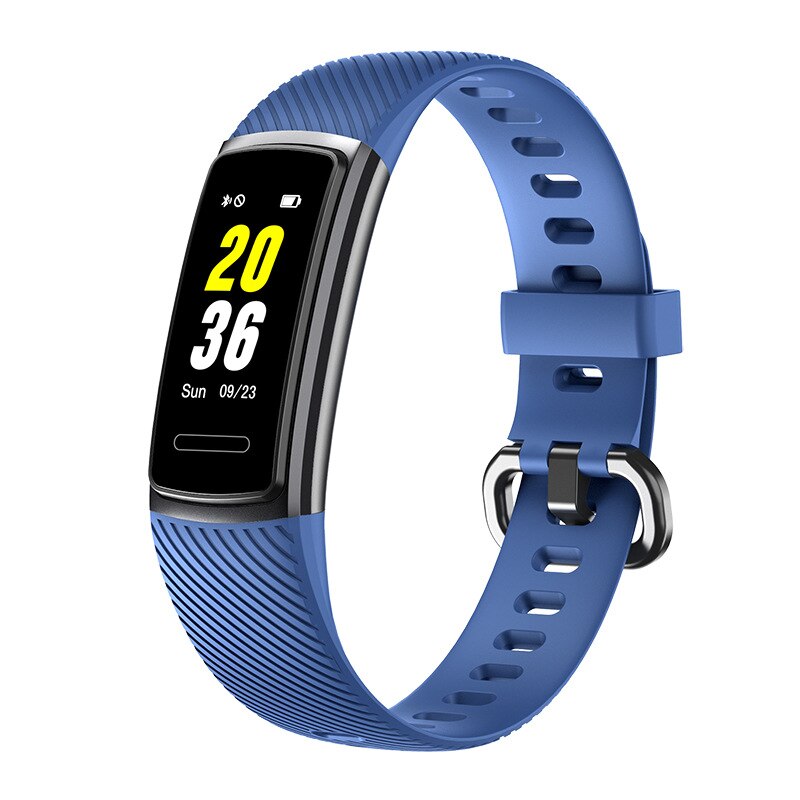 FEOOE Smart Bracelet Step Counting Information Reminds Bluetooth Male and Female Couples To Wear A Smart GT: Blue