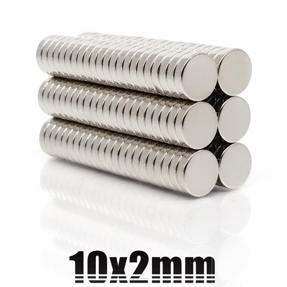 50 Stuks Ronde Magneet 10X1 10X2 10X3 10X4 10X5 10X8 10X10 Mm Neodymium Magneet Permanente Ndfeb Super Sterke Krachtige Magneten 10X2: 10x2(50Pcs)