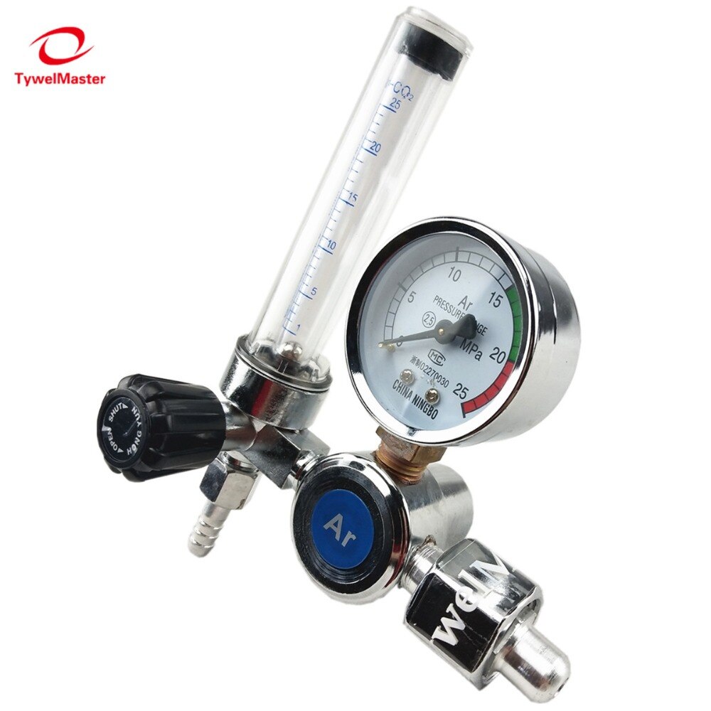 Régulateur de pression 0-25 Mpa, Argon CO2 hélium, débitmètre d&#39;azote, régulateur de soudage TIG MIG, entrée G5/8