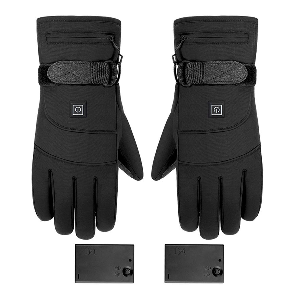Motorcycle Gloves Waterproof Heated Guantes Moto Touch Screen Battery Powered Motorbike Racing Riding Gloves Winter: Battery Box