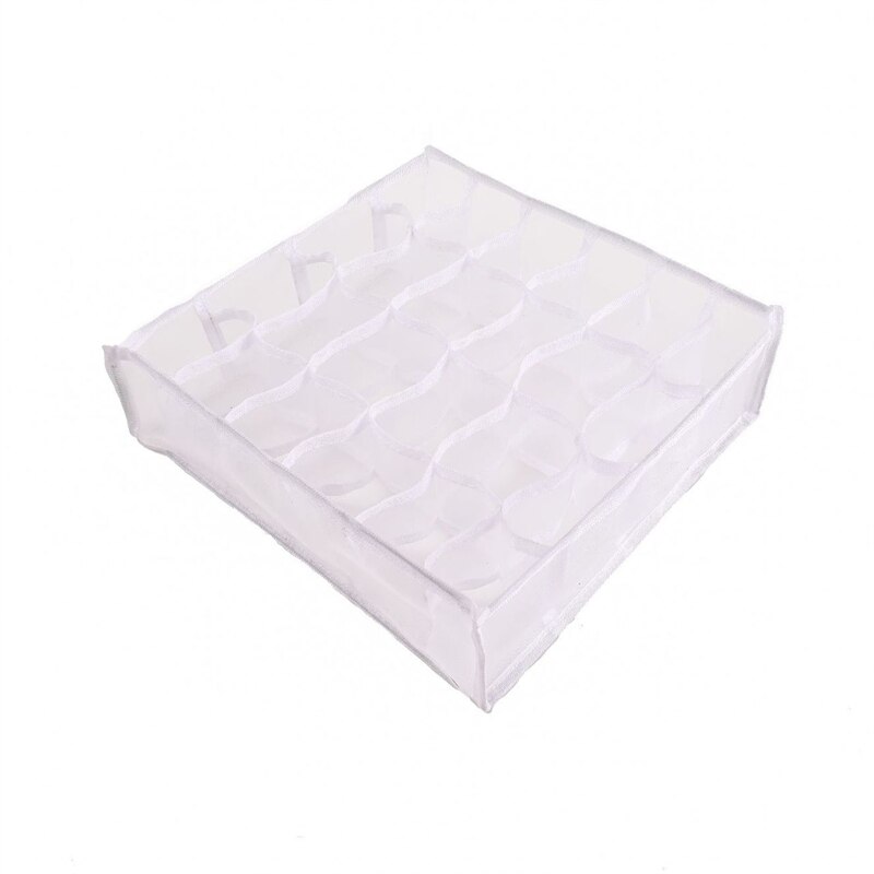 Foldable Drawer Organizer Closet Organizer For Underwear Socks Home Cabinet Divider Storage Box Storage Organizer 2022: White 24 grid