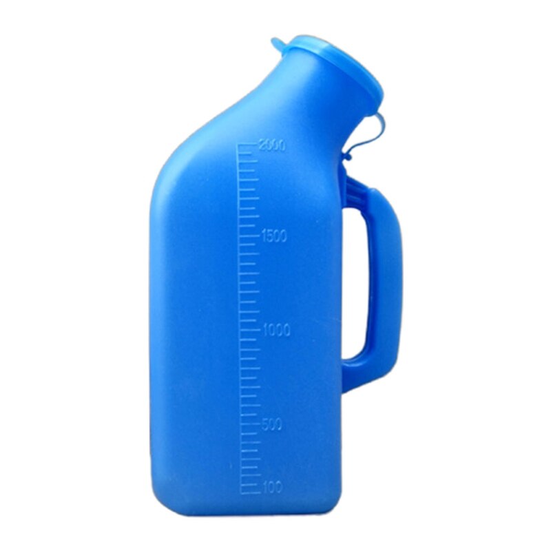 Men's urinals for Men 2000 m l Super Large Capacity Non Spill Male Urine Cups Hospital Bed with lid Spill Proof