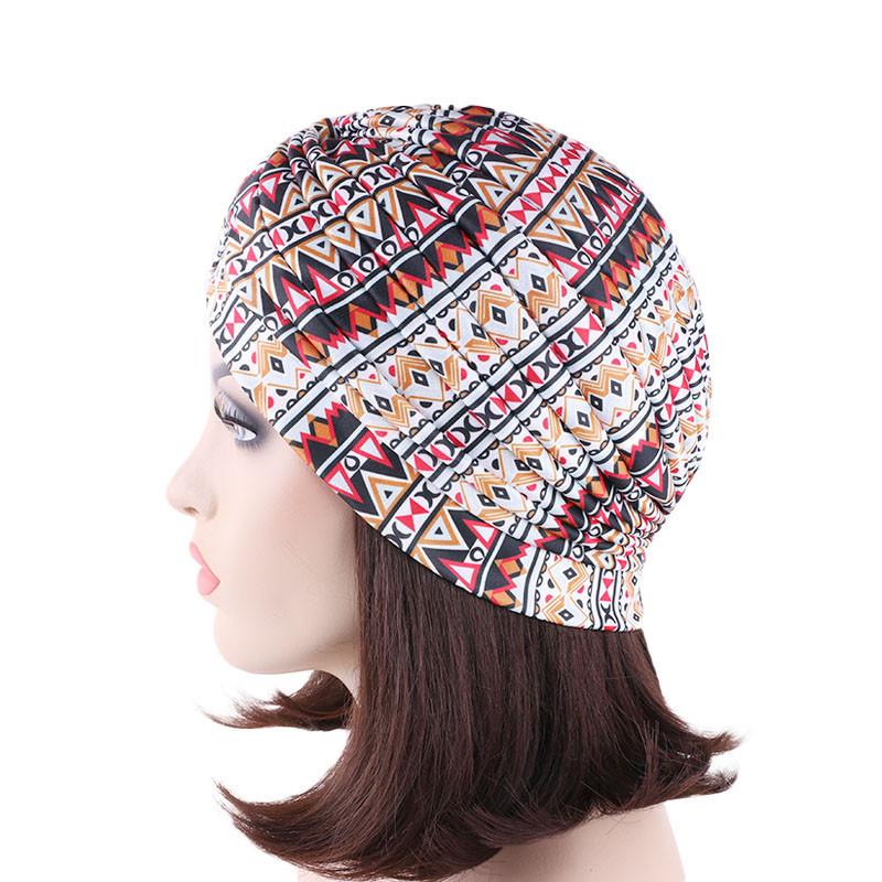Gorro plisado de la India para mujer, gorro para el quimio, musulmán, para la caída del cabello, pañuelo para la cabeza, cubierta, gorros islámicos, turbante árabe