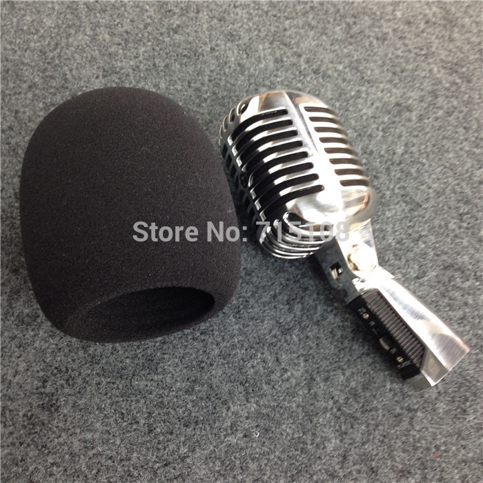 Microfoon Bal Vorm Foam Cover Voor Vintage Microfoon Classic Microfoon Voorruit Binnen 60*98mm
