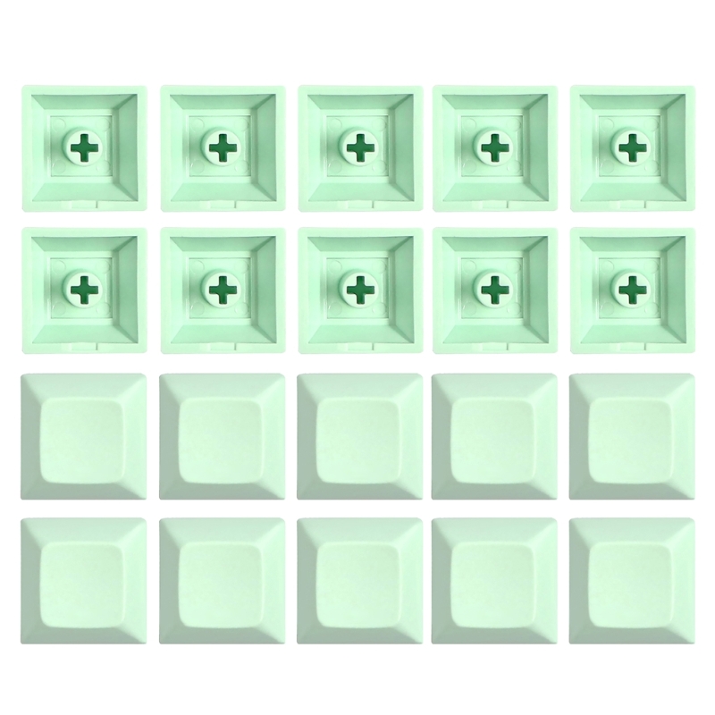 DSA 1U Keycap Set PBT Blank Keycaps DSA Profile 1U Height Keycap Set For Gaming Mechanical Keyboard 20PCS: Cyan