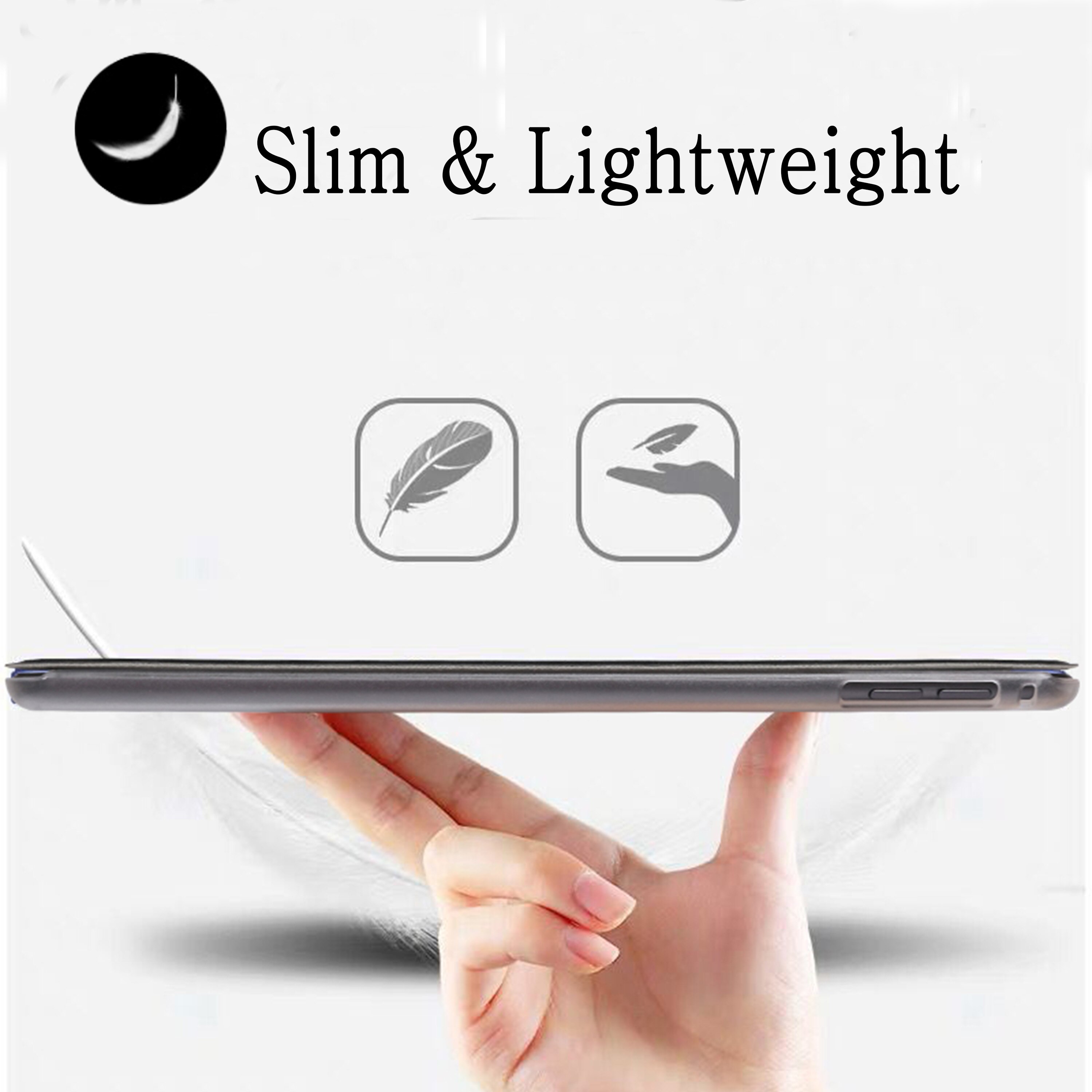 Tablethoes voor samsung galaxy tab  a 10.1 sm-t580 sm-t585 t580 wi-fi 3g smart cover flip pu lederen hoes met standaard