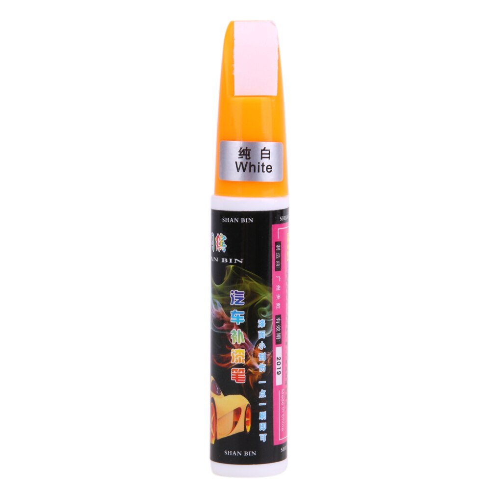 1Pcs 12ML Pro Mending Car Remover Scratch Repair Paint Pen For Hyundai VW Mazda Toyota: White