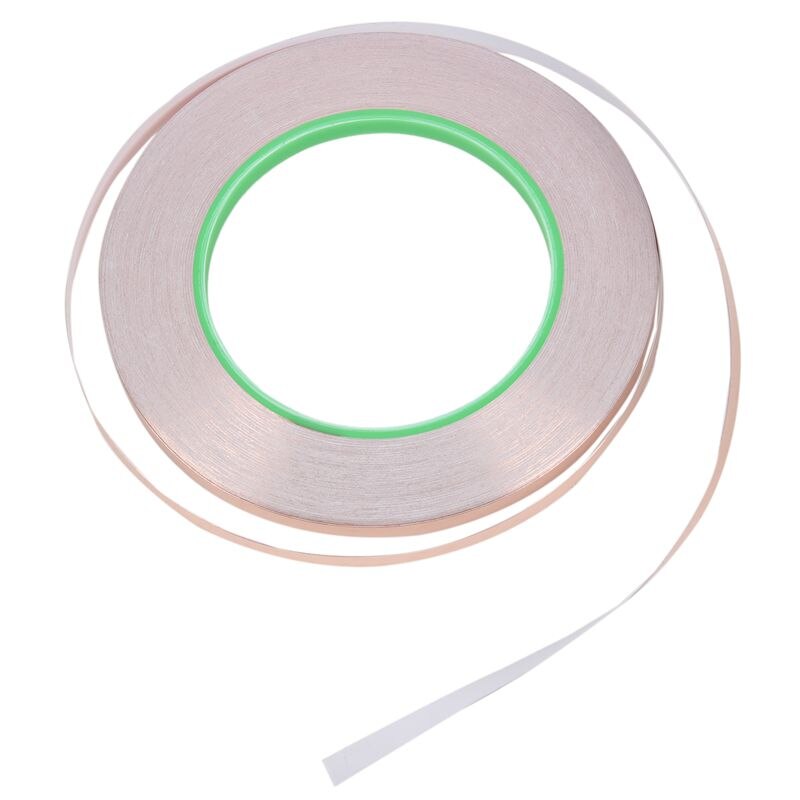 Nastro di lamina di rame con adesivo conduttivo (6mm X 33 metri)-artigianato, vetro colorato, saldatura, riparazioni elettriche, messa a terra, EM: Default Title