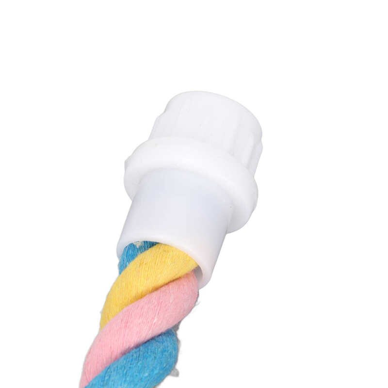 Parrot Rope Perch Flexible Shape Sturdy Parrot Climbing Cotton Rope for Parakeets 