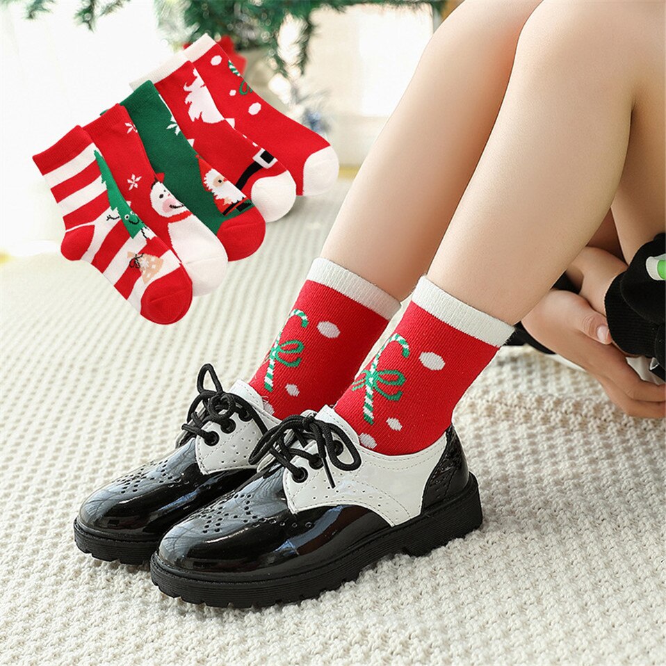 Neugeborenen Baby Socken Weihnachten Boden Socke für Kinder Nette Baumwolle Weiche Socke Baby Mädchen Jungen Winter Warme Socken scalcetines