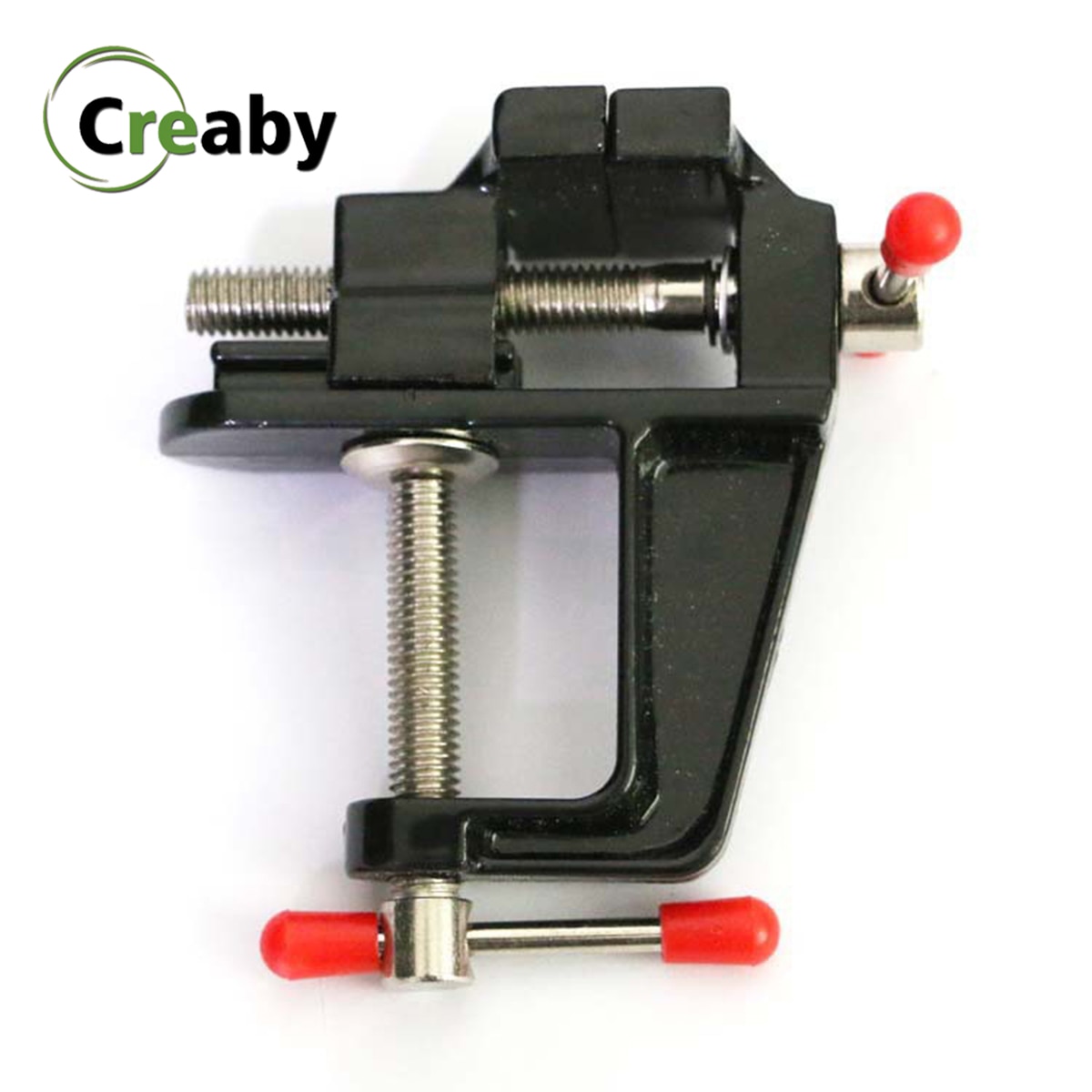 Mini Table Vise Aluminum Alloy Bench Vice Swivel Lock Clamp Mini Tool Vice Muliti-Funcational Craft Hobby Home Tool Accessories