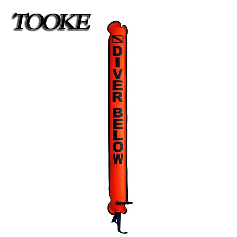 120Cm Lengte 15Cm Breedte Duiken Oppervlak Marker Boei Smb Onderwater Veiligheid Signaal Boei Float Opblaasbare Buis Worst