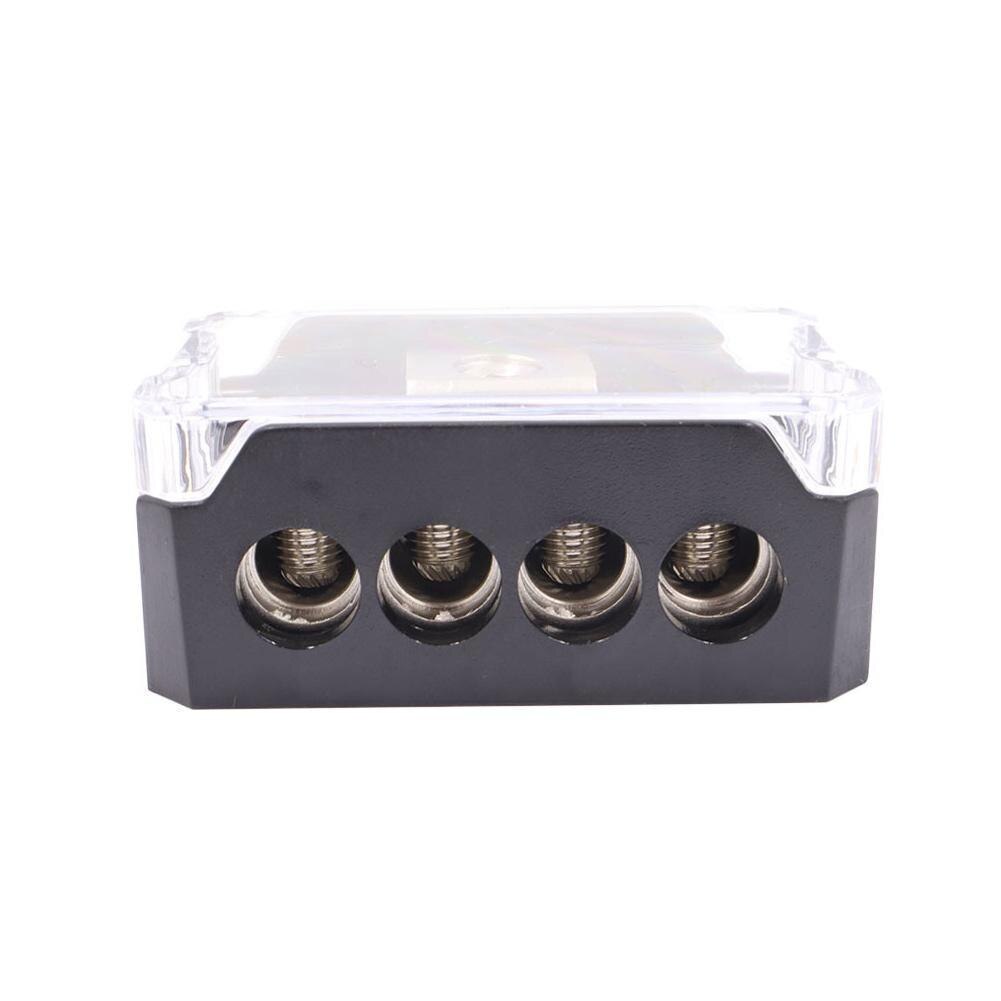 One-out Four Car Junction Box Distribution Blocks Cable Power Ground Distribution Block Car Hub For Car Audio Power Amplifi A5y1