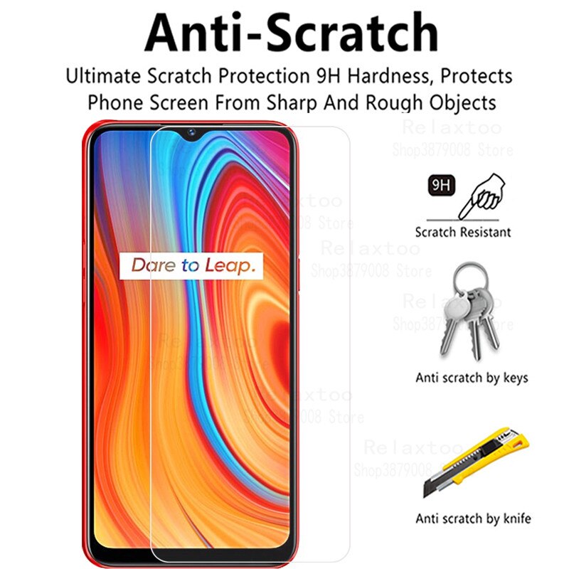 Realme C 3 Glas 2in1 Camera Protectors Voor Oppo Realme Real Mi Real Mi C3 3c C 3 Telefoon Screen film Cover Realmec3 6.5 ''Fundas