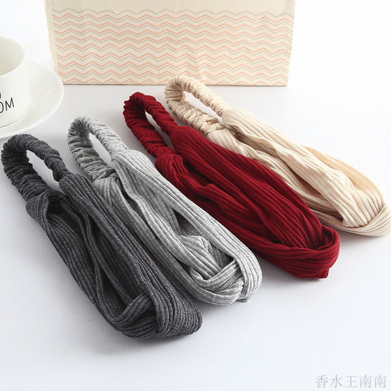 Bohemian Meisjes Haarband Haaraccessoires Cross Top Knoop Elastische Hoofdbanden Voor Vrouw Zachte Effen Kleur Twisted Geknoopt Hoofdband