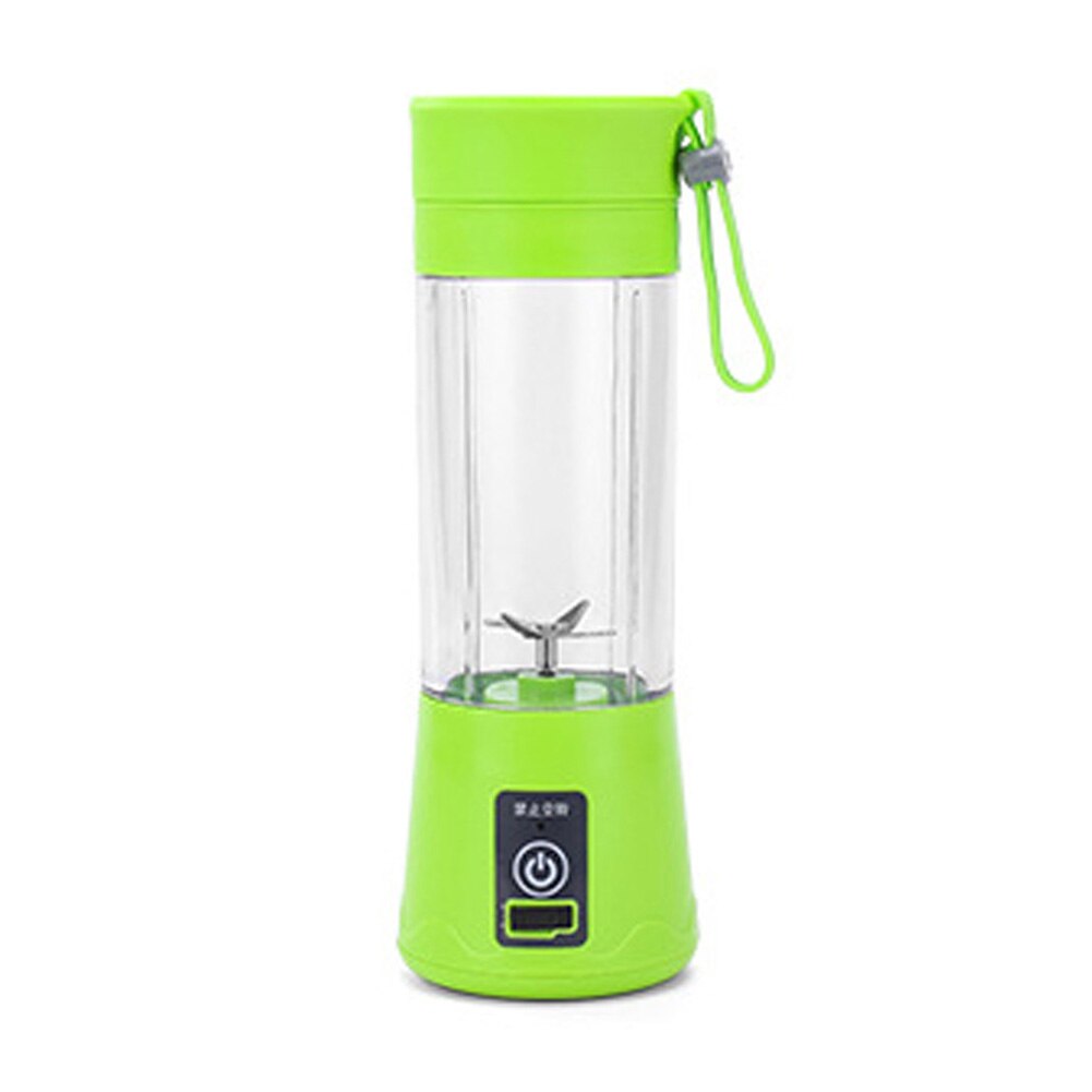 380Ml Draagbare Blender Mixer Elektrische Juicer Machine Smoothie Blender Mini Keukenmachine Persoonlijke Blender Beker Sap Blenders: Green 4 blades