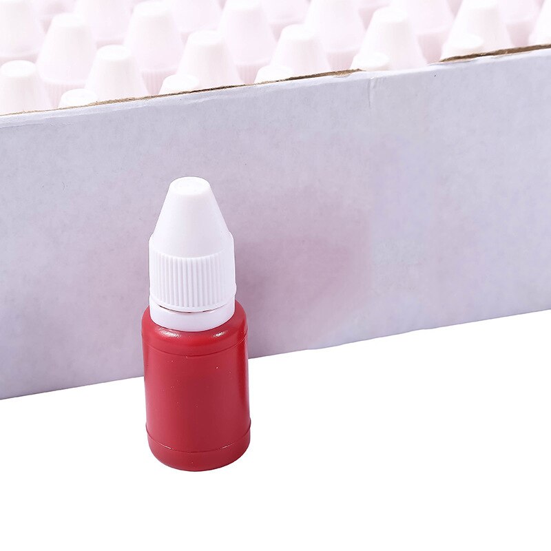 5ml 10ml DIY Inkpad Flash stamp Refill Ink Color Inking Photosensitive Seal ink for office Paper Scrapbooking Make Seal: 10ml Red