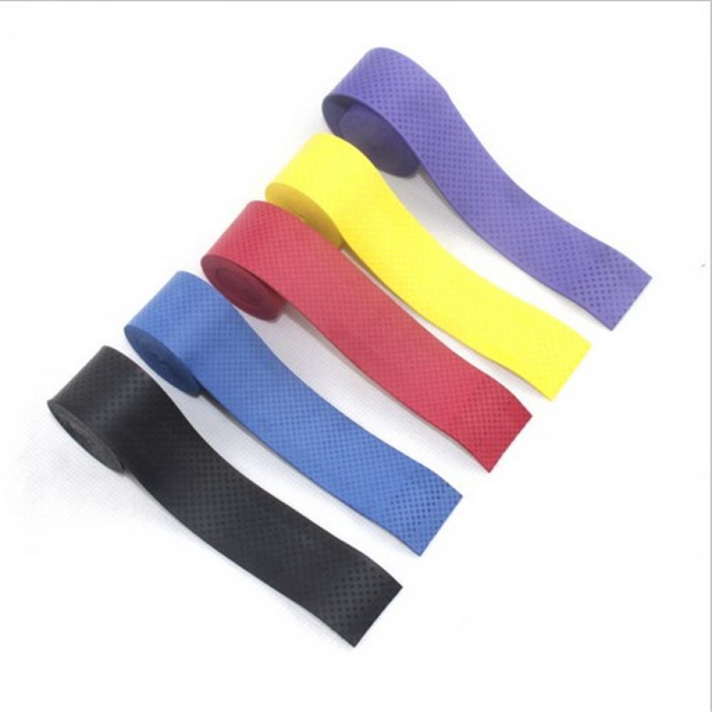 Fita adesiva para raquete de tênis, 1/5pçs, anti-escorregamento, absorvente de suor, para badminton, bandas de suor, faixa de punho de bicicleta