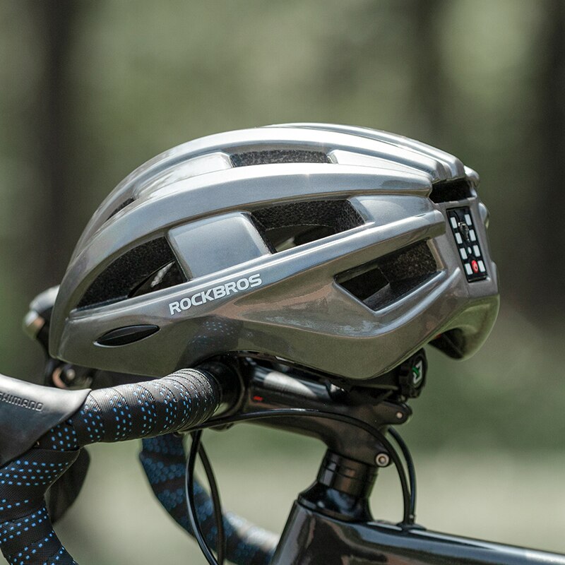 Rockbros Fietsen Helm Mtb Road Usb Opladen Achterlicht Helm Verstelbare Hoofddeksels Veiligheid Fietshelm Integraal Gegoten Helm