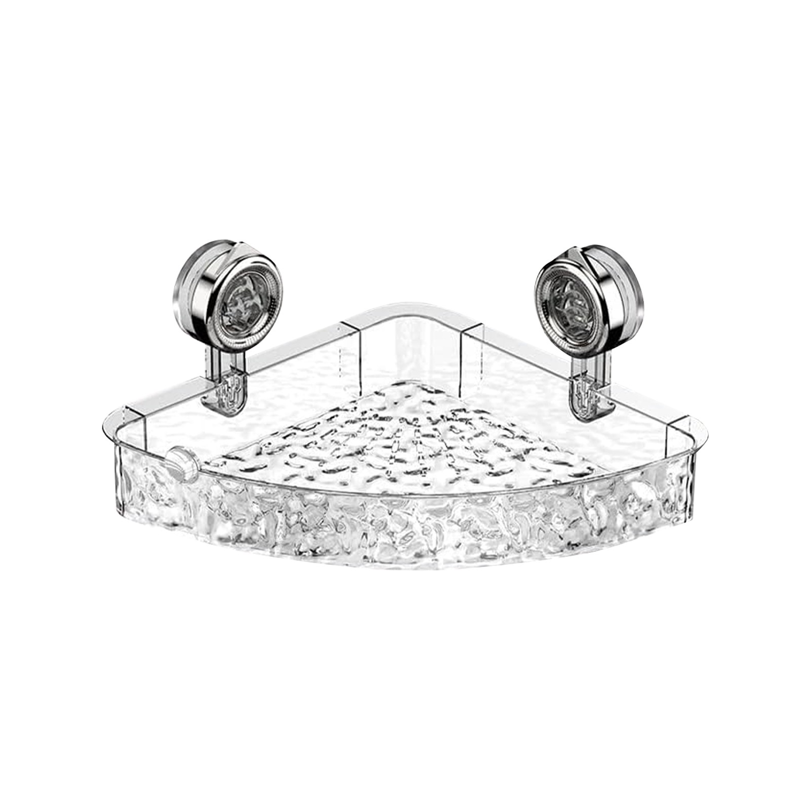 Lavabo estante de almacenamiento de cosméticos estante de almacenamiento de ducha acrílico estante de baño sin taladro organizador montado en la pared soporte de champú para inodoro: Caqui oscuro