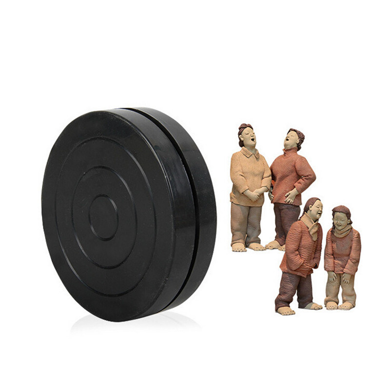 10cm Black Pottery Wheel Rotate Turntable 360 Rotation Rotary Plate Clay Pottery Sculpture Tool Clay Pottery Sculpture Turntable
