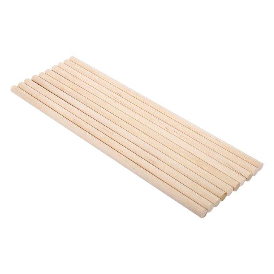 Holz Stöcke 10 stücke 30cm Holz Dübel Stangen Lange Diy Holz Kunst Handwerk Stöcke Dübel Pol Stangen Süße Bäume holz Werkzeug 5 Größen Für