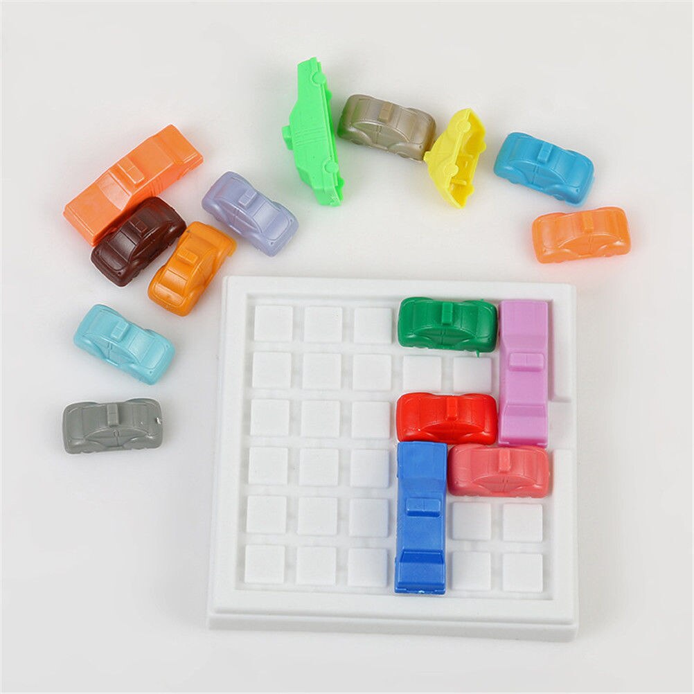 1 Set Auto Een Kids Speelgoed Verkeer Jam Slide Auto Brain Teaser Puzzel Iq Spel Speelgoed