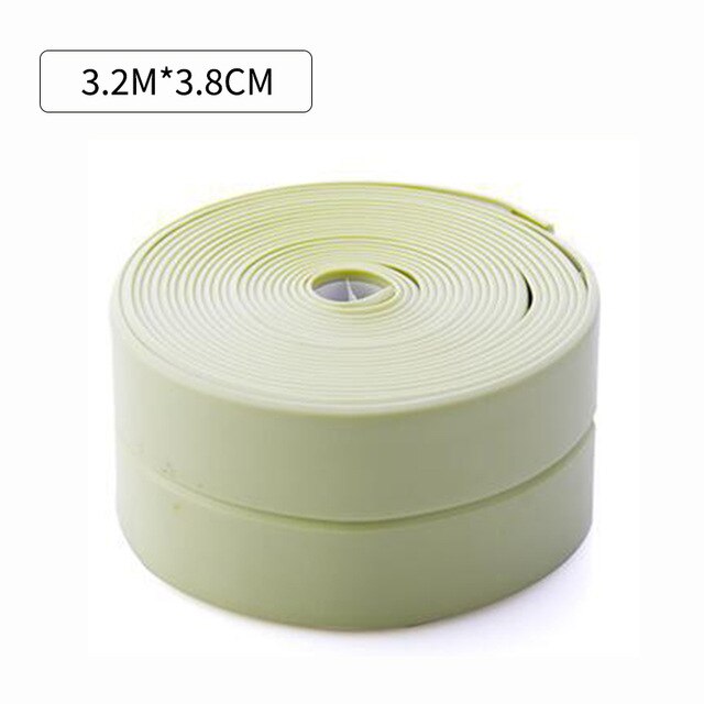 Space Furniture Gap Waterproof Mold Strong Self-adhesive Color Tape Gap Self-adhesive Water Seal Tool: Green 3.2mx3.8cm