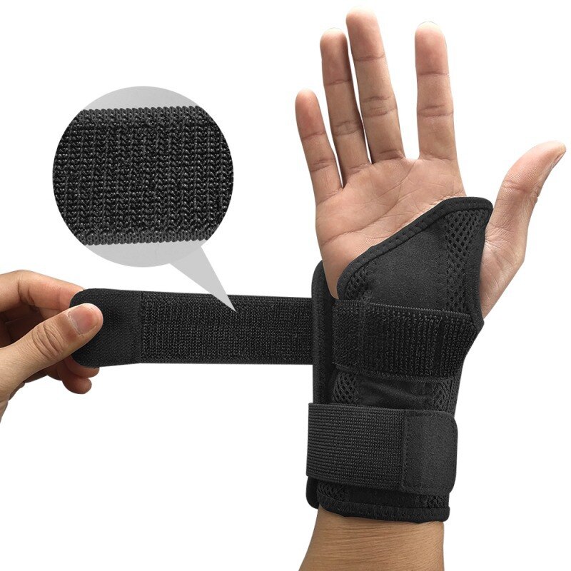 Wrist Support Carpal Wrist Brace Support Forearm Splint Band Strap Pain Relieve Soft Moisture-Wicking Wrist Protector Pad