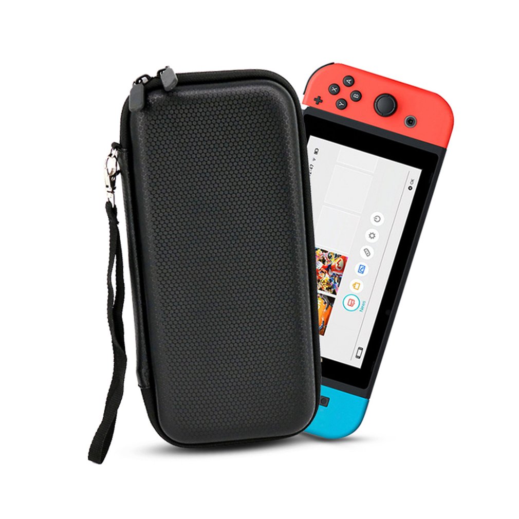 Waterdichte pu lederen draagbare draagtas beschermhoes opbergdoos verzamelzak voor nintendo switch speltas