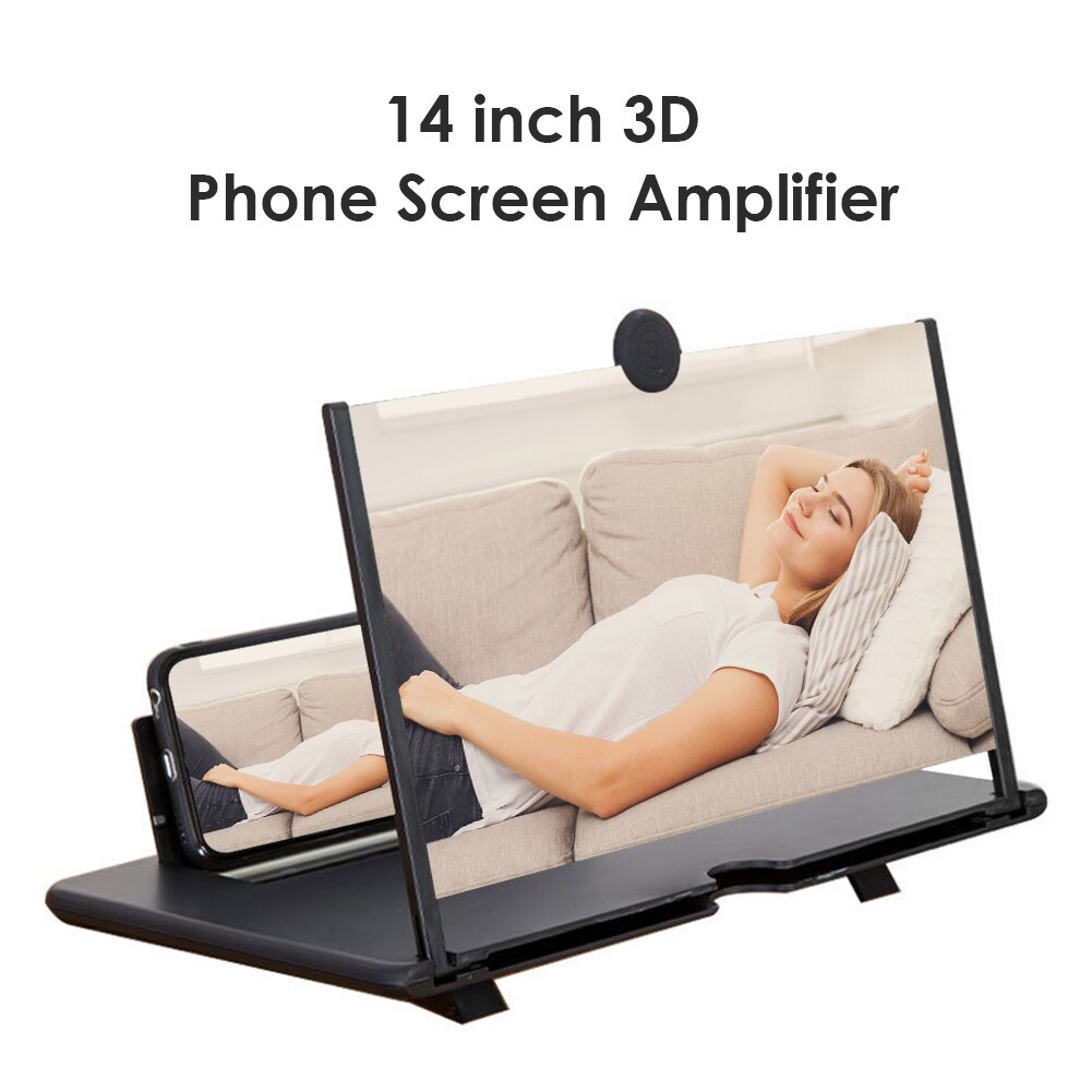 Screen Versterker Mobiele Telefoon 3D Screen Video Vergrootglas Voor Mobiele Telefoon Smartphone Vergroot Screen Telefoon Houder Stand Cinema