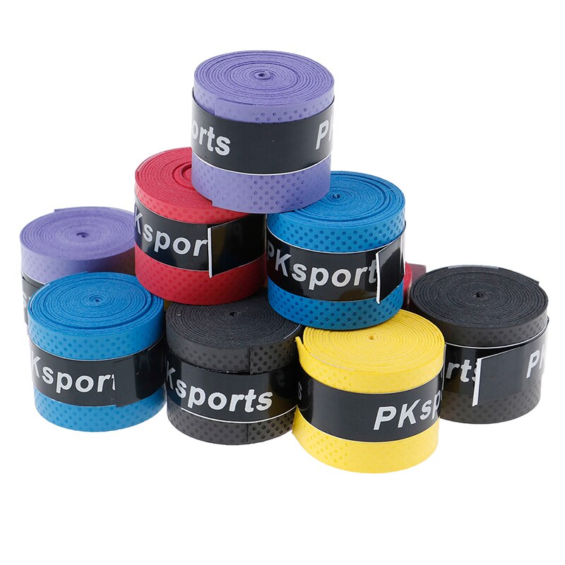 Antislip zweetband omwikkelt tennisracket overgrips, badmintonracket overgrip, vishengel zweetband grip 10 stuks/partij