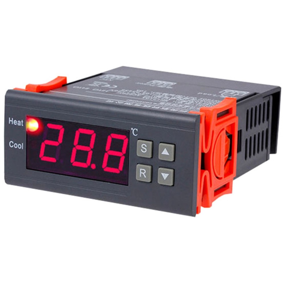 1 pces controlador de temperatura digital AC90V-250V abaixo de zero 50-110 graus celsius temperatura e umidade sensor fazenda ferramentas