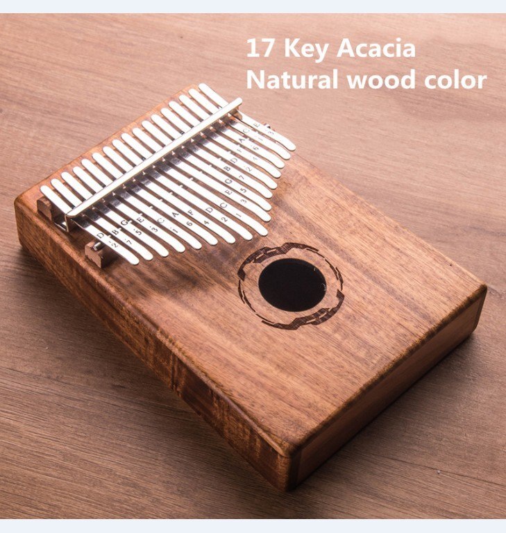 17 Key Kalimba African solid Mahogany Thumb Finger Piano Sanza 17 keys Solid Wood Kalimba Mbira Thumb: 3